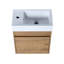 18'' Bathroom Vanity With Resin Basin & Soft-Close Door, Modern Distinction, Ample Storage, Imitative Oak 18'', Sink, , Colour-121364580
