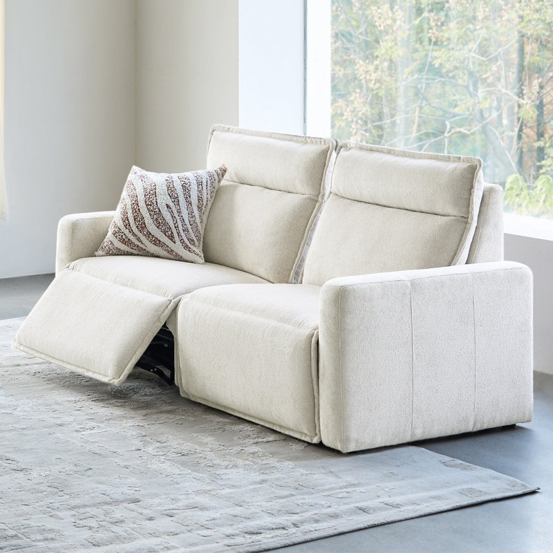 Majida 83"W Oversized Modular Wall-Hugging Power Reclining Sofa with One Reclining Seat, Dawn Glow