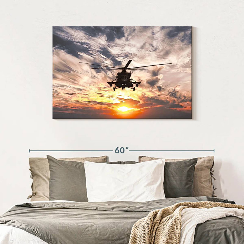 Mait Navy Helicopter, 30" H x 45" W