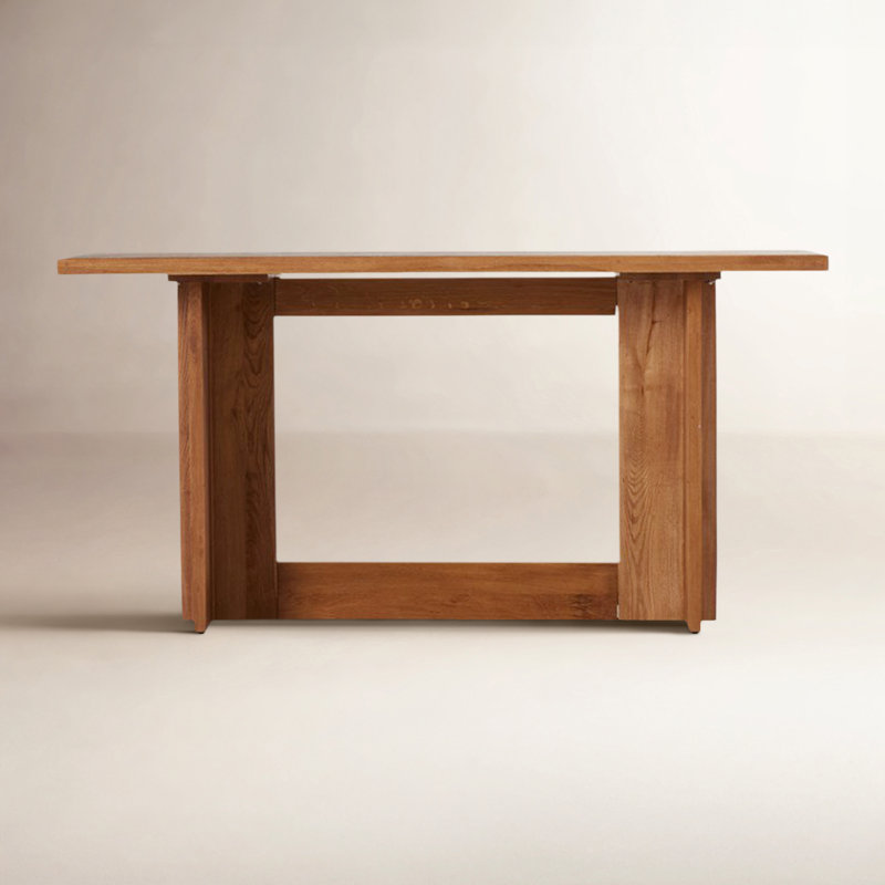 Barra Oak Solid Wood Dining Table, Bar Table (42" Height)