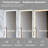 31.5" W Makeup Vanity Set with 5 Drawers, 3-Color LED Mirror, Open Shelves and Stool-1484918150