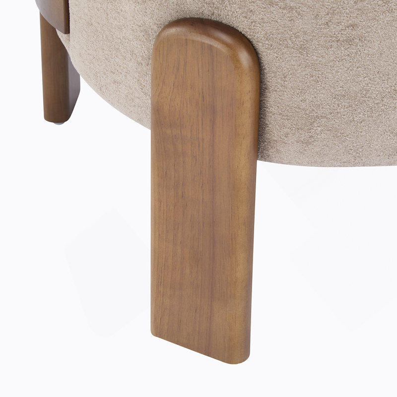 Fauteuil à oreilles Cozy, Marron clair