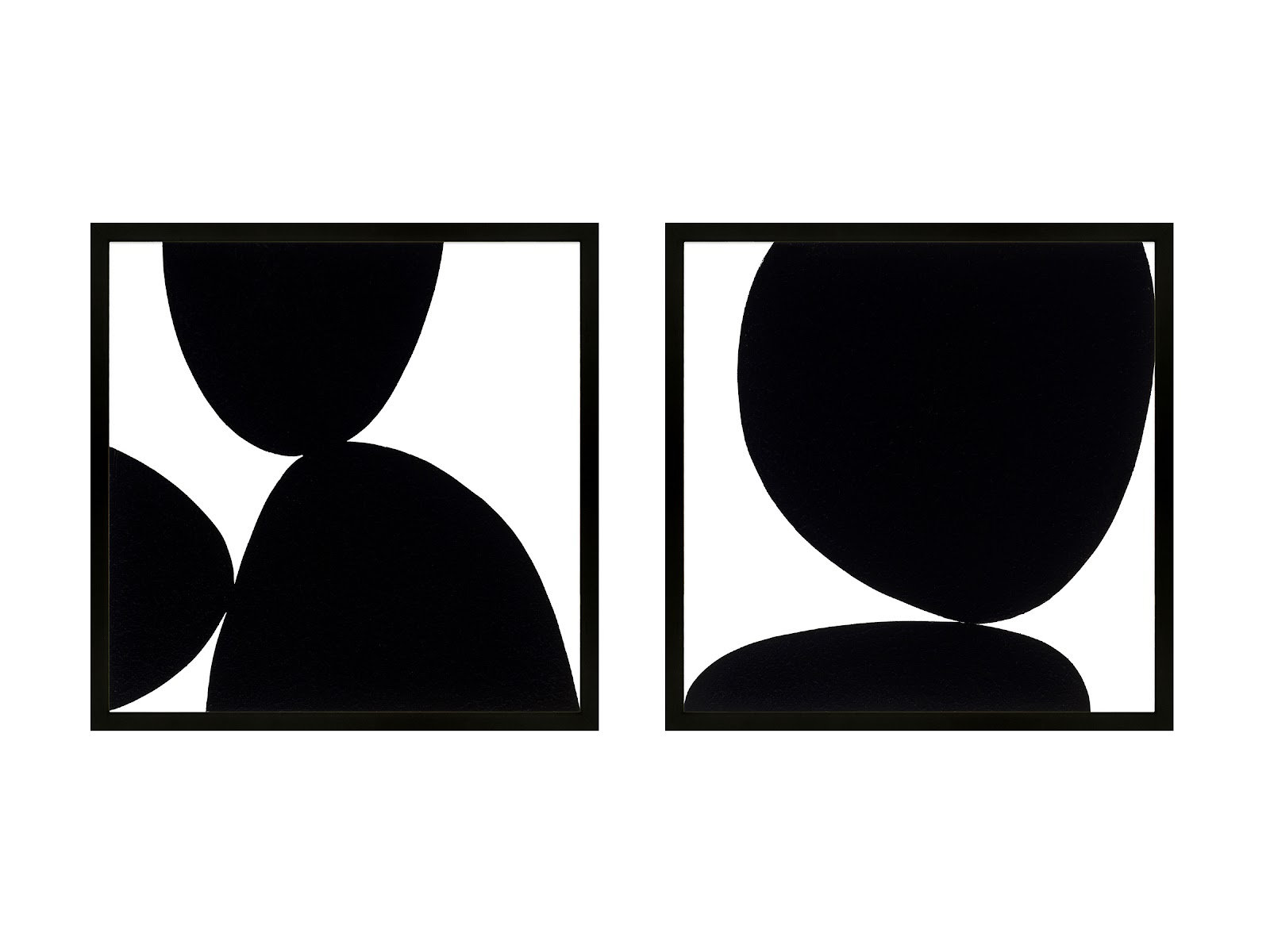 Black Ink by Lee Lessem, Black Framed, 24" H x 24" W x 1.25" D