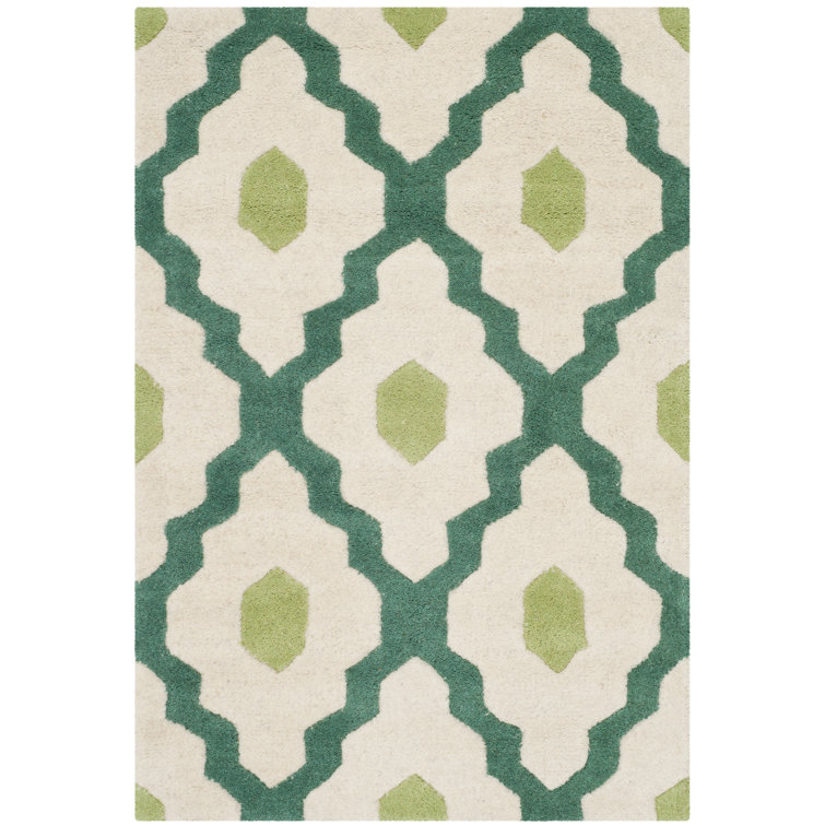 Carolene Hand Tufted Wool Geometric Rug