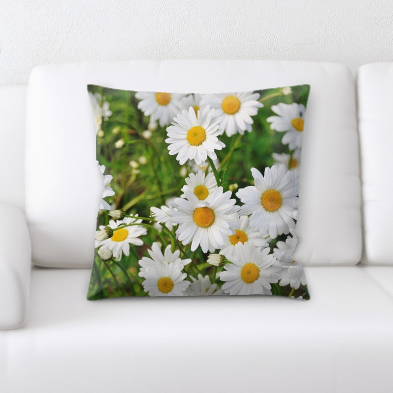 Close Up Microsuede Reversible Throw Pillow