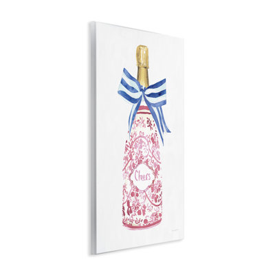 Plaque murale Flirty Champagne Cheers, design par Mercedes Lopez Charro