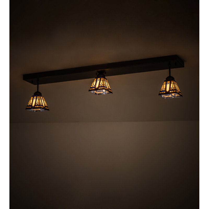 Sierra Prairie Mission 3 - Light Semi Flush Mount