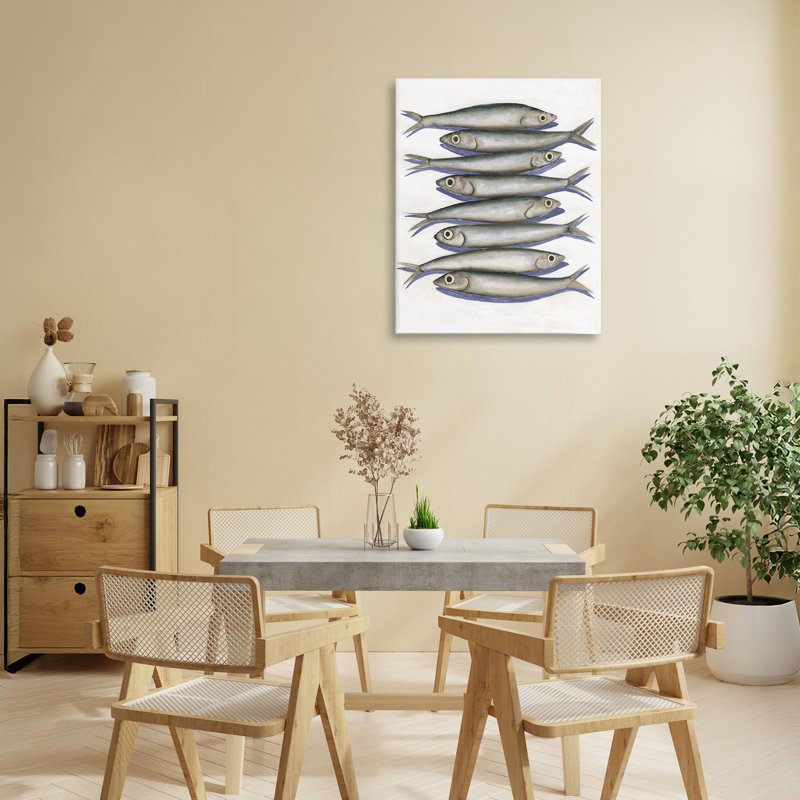 Toile d'anchois empilée, design par Michael Willett, H 20 po x l 16 po