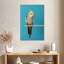 Cockatiel Brampt sur bleu-108370694