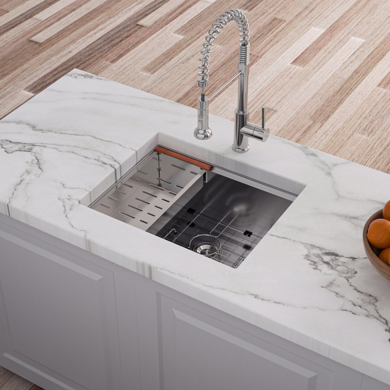 23'' L Single Bowl Stainless Steel Kitchen Sink