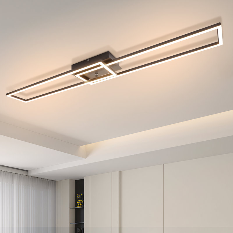 Darlynne LED Flush Mount, Matt black