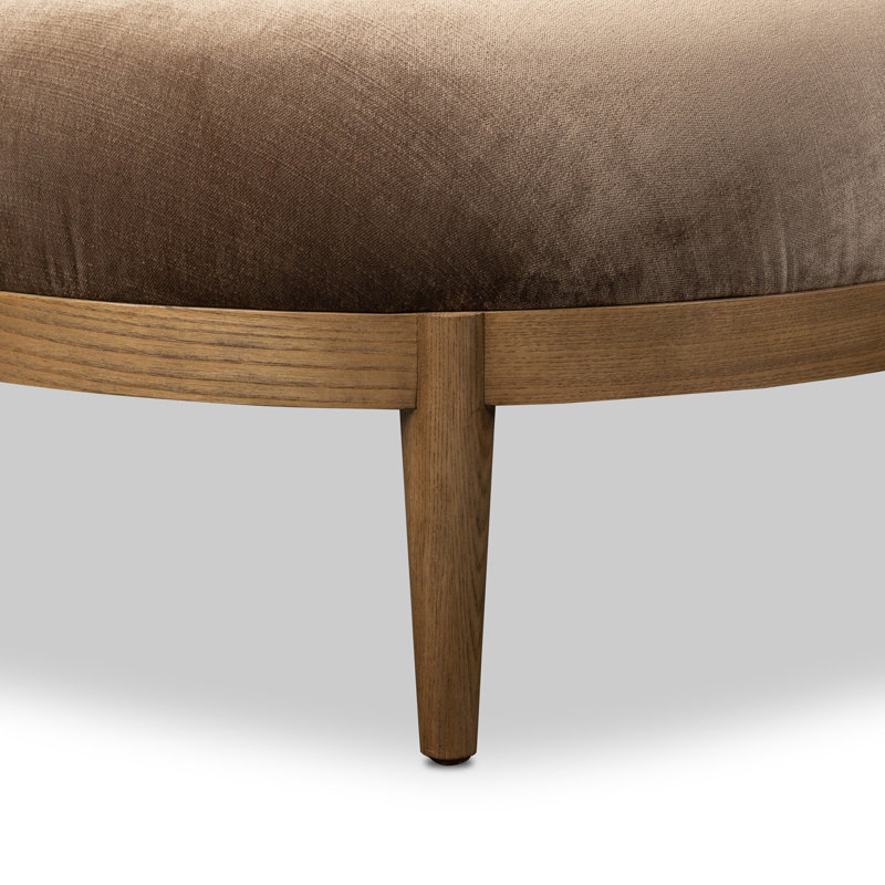 Demi Chaise, Taupe Shearling