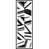 Geometric Panel 1' Framed Graphic Art Print on Glass