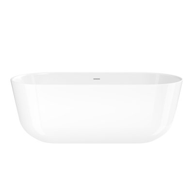66" X 30" Freestanding Soaking Acrylic Bathtub