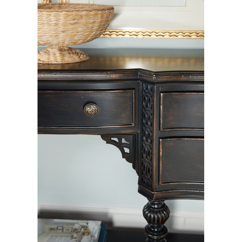 Charleston Black Cherry 5-Drawer Console Table