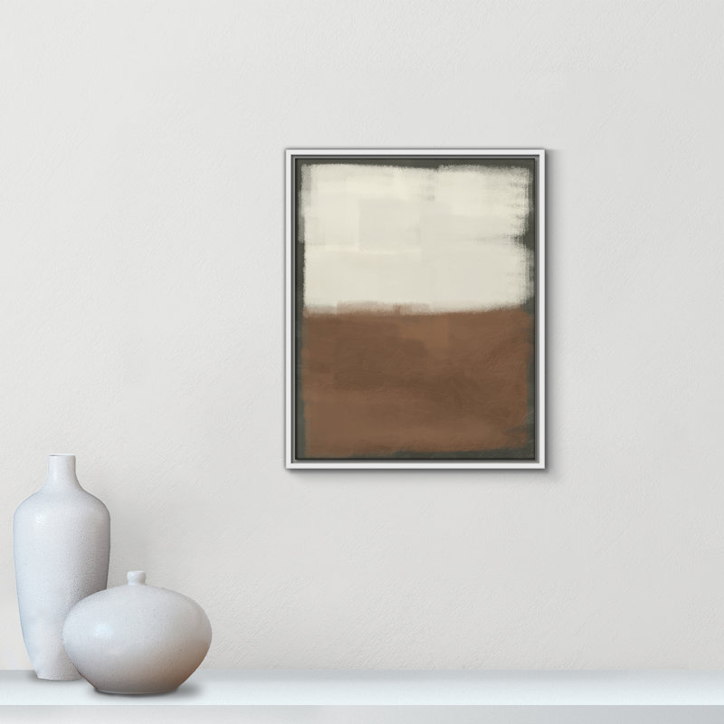 Coronado Alabaster Burst 2 - reproduction sur toile avec cadre flottant, H 21,5 po x l 17,5 po x P 2 po, Blanc / Blanc