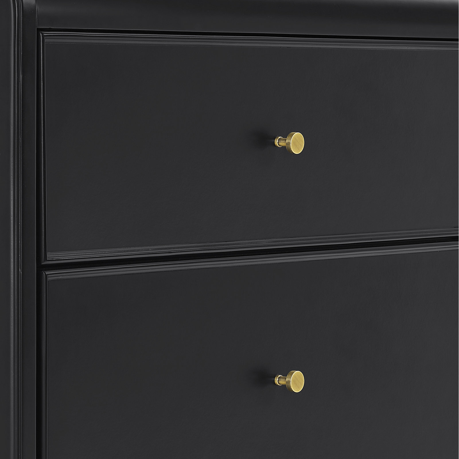 Aspen 6-Drawer Dresser, Black