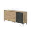 Highboard Concord, Modern Sideboard With 2 Doors And 3 Drawers, Living Room Buffet, Tv Cabinet, 154X41H74 Cm
