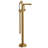 Single Handle Freestanding Floor Mount Tub Facuet with Hand Shower & Valve-121579600