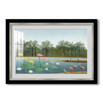 Les Flamants, 1907 - Henri Rousseau - Estampe encadrée sur mesure