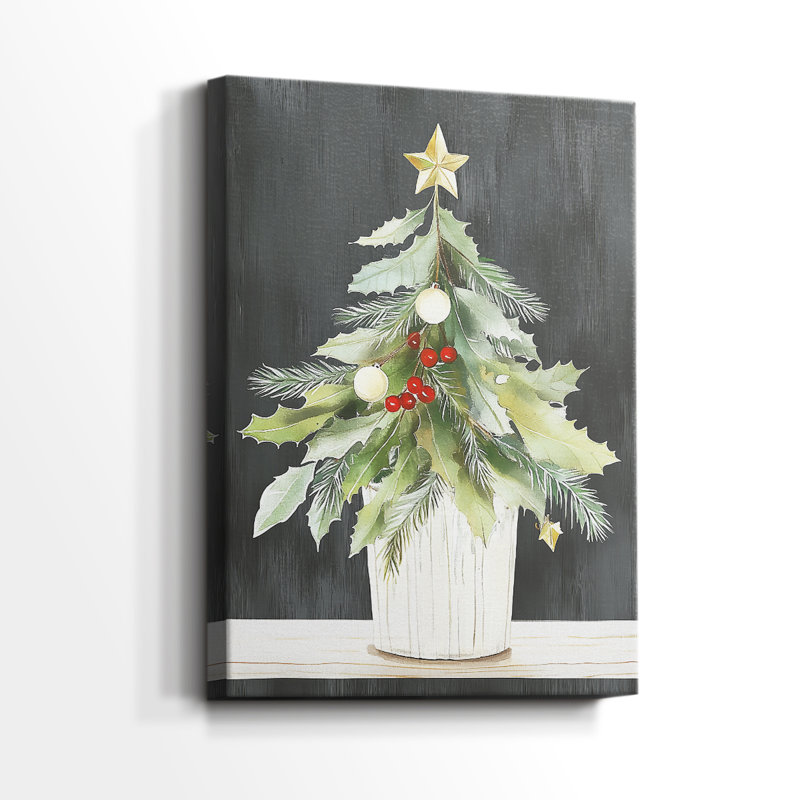 Christmas Holiday Art - Gallery Wrapped Canvas DCCCLXXXVI, 12" H x 8" W