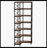 7-Tier Corner Bookshelf Corner Bookcase Storage Display Rack-1380286860