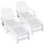 Ensemble de 2 chaises longues réglables Fazia