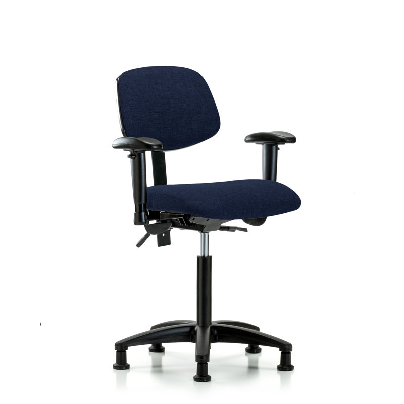 Rosalind Task Chair, Glides, Included, Navy