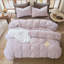 Ensemble de housse de couette rayé 100% coton délavé DONEUS-113054933-113054928