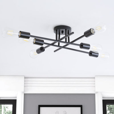 Plafonnier semi-encastré 6 lumières 33,46 po