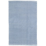 Herringbone Denim/Ivory Handwoven Indoor/Outdoor Rug