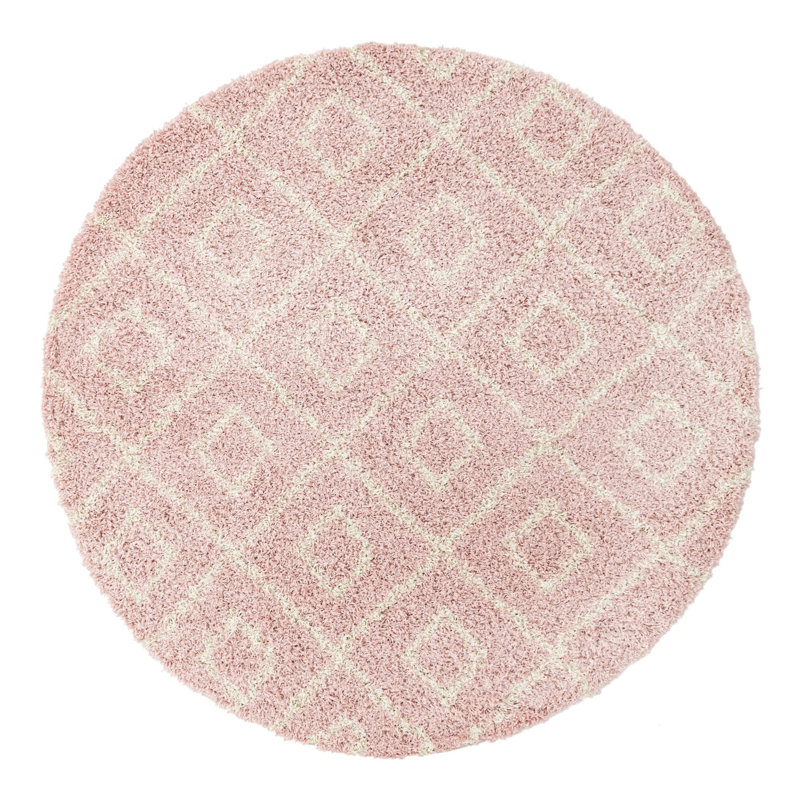 Geometric Indoor Rug, Round 6'