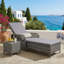 Coussin inclinable Costway Pe Rattan-123185678-101067706