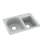 25'' L Mounting / Installation Required Double Bowl Solid Surface Kitchen Sink-38293702-38293717