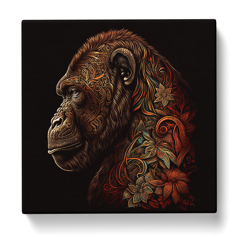 Gorilla Paisley Art - Print