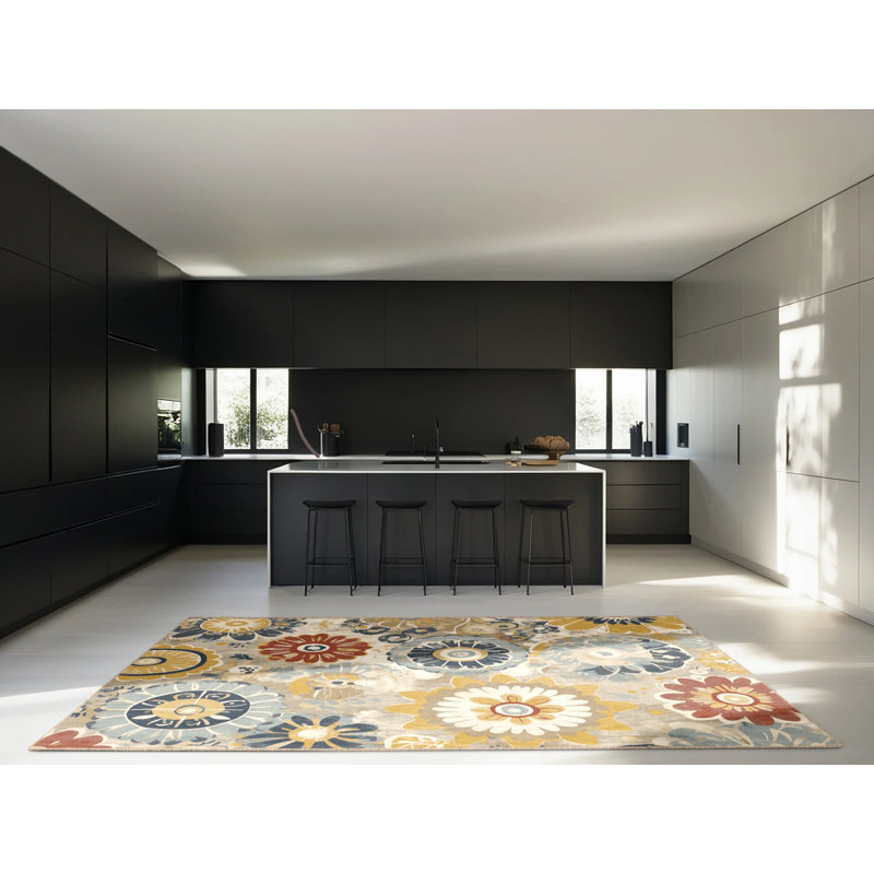 Lively Jive Rug, Square 5'