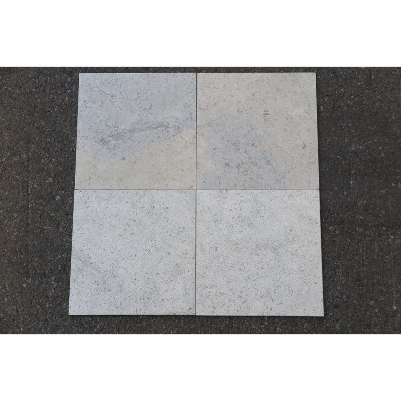12" x 12" Limestone Stone Look Wall & Floor Tile, Gascoigne Blue Standard