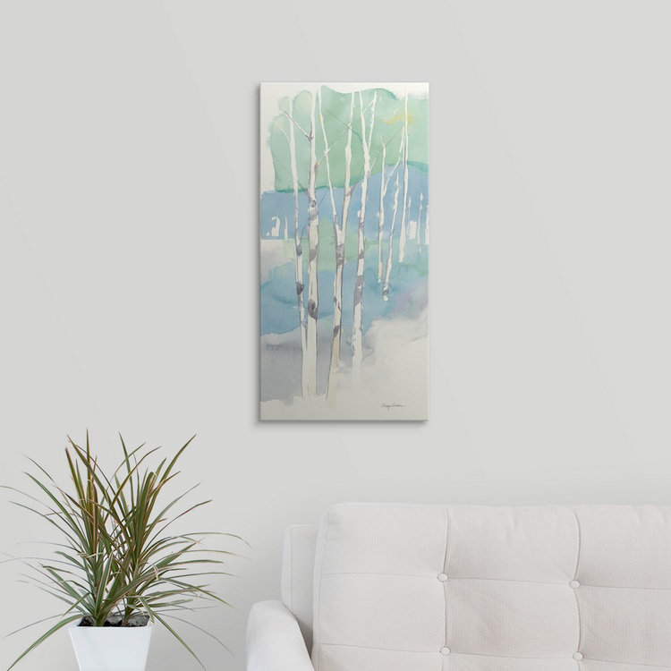 Aniel " Aspens Panel II " by Avery Tillmon, 20" H x 10" W x 1.5" D, Canvas