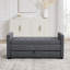 Banc de rangement rembourré moderne de 58,27 po de largeur avec double espace de rangement-1364369365
