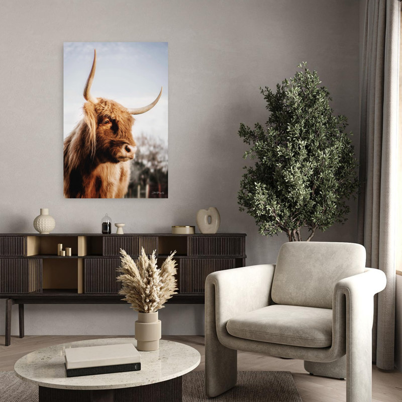 Portrait de vache Brianne, art contemporain, H 36 po x l 24 po