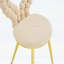 Fauteuil d'appoint unique capitonné à bulles-1842606131