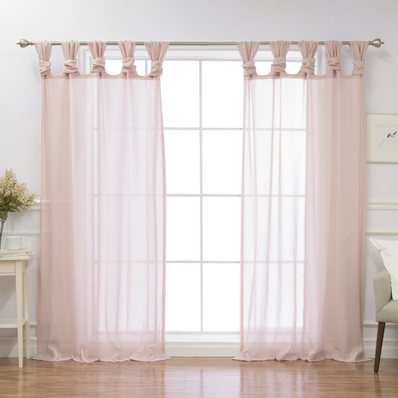 Rideau semi-transparent Tenggarong, Rose