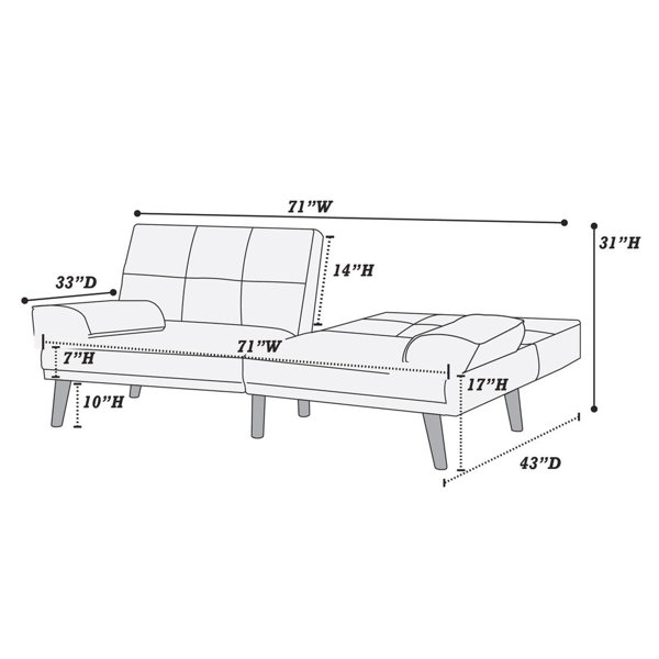 George Oliver Blue Grey Polyfiber With Pillow Top And Wood Construction ...