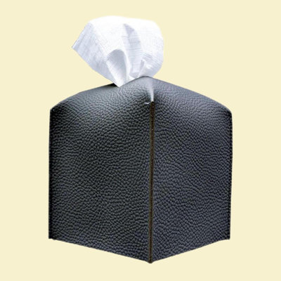 Modern PU Leather Square Tissue Box Cover