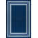 Quinnipack Dark Blue Non-Slip Area Rug