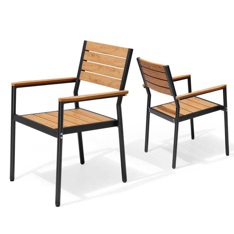 Fauteuil de salle à manger Deen, Brun, 2