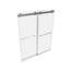 Porte de douche sans cadre avec porte H 59 po x l 76 po Abegayle