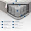 Cool Breathe Silver Pocket Sprung 1000 Mattress-71038343