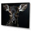 Portrait de cerf noir et blanc - décoration murale cerf-217031370-262688795