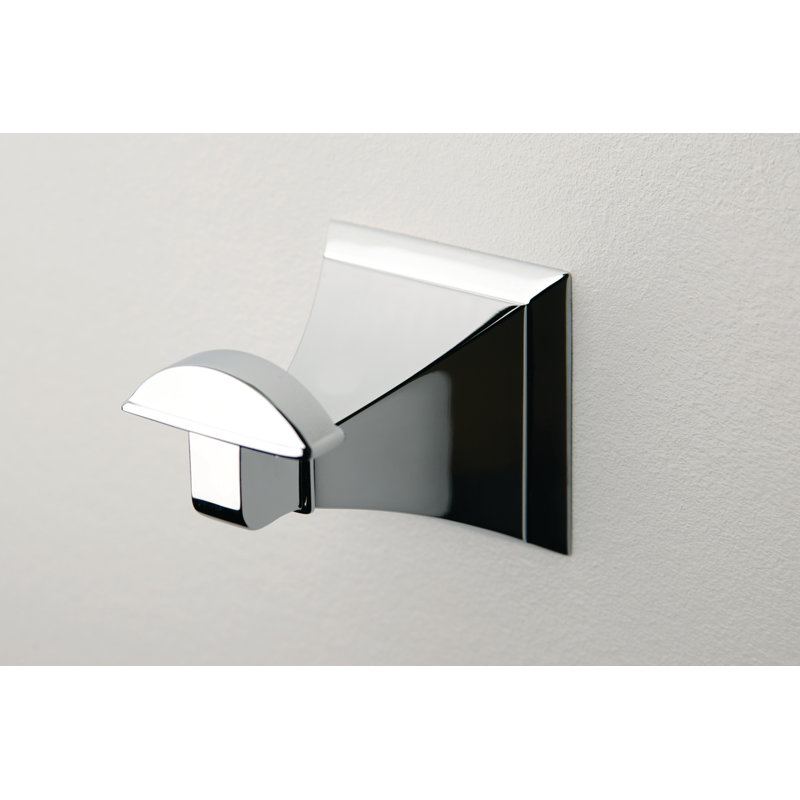 Cayden Single Robe Hook, Polished Nickel